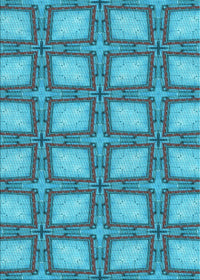 Machine Washable Transitional Glacial Blue Ice Blue Rug, wshpat2563lblu