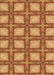 Patterned Mahogany Brown Rug, pat2563org