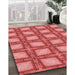 Machine Washable Transitional Red Rug in a Family Room, wshpat2563rd