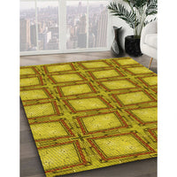 Patterned Dark Bisque Brown Rug, pat2563yw