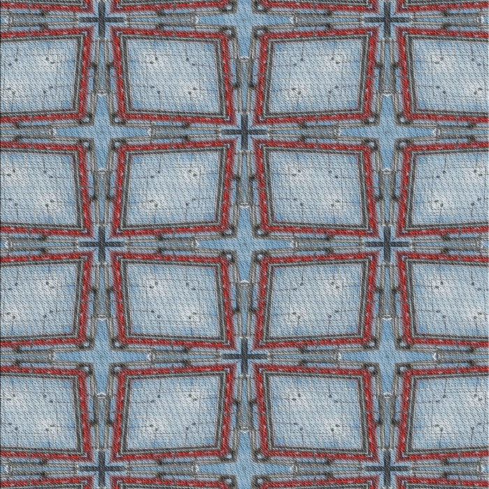 Patterned Light Steel Blue Novelty Rug, pat2563