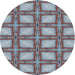 Sideview of Patterned Light Steel Blue Novelty Rug, pat2563