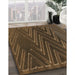 Machine Washable Transitional Light Brown Rug in a Family Room, wshpat2564brn