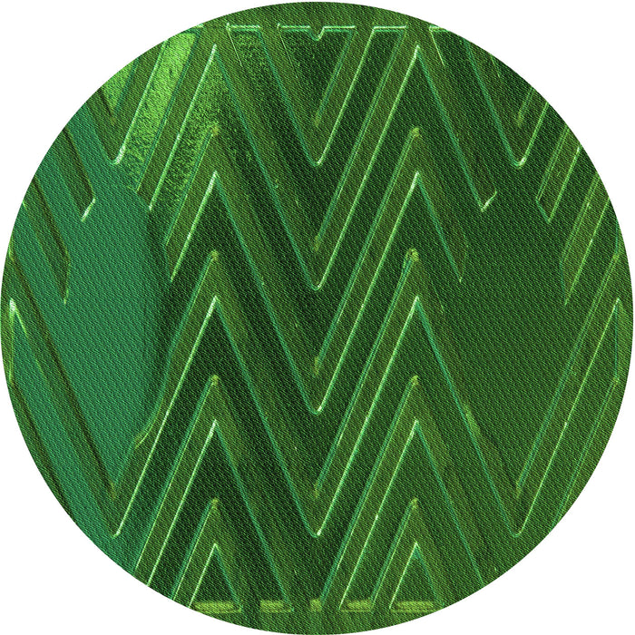 Square Machine Washable Transitional Deep Emerald Green Rug in a Living Room, wshpat2564grn