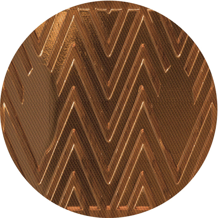 Square Patterned Sedona Brown Rug, pat2564org