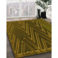 Patterned Bakers Brown Rug, pat2564yw