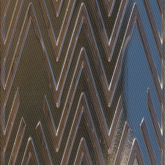 Patterned Granite Gray Novelty Rug, pat2564