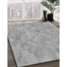 Patterned Gray Rug in Family Room, pat2565gry