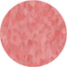 Square Machine Washable Transitional Light Coral Pink Rug in a Living Room, wshpat2565rd