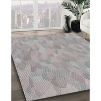 Patterned Gray Novelty Rug, pat2565