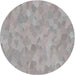 Sideview of Patterned Gray Novelty Rug, pat2565