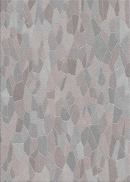 Patterned Gray Novelty Rug, pat2565