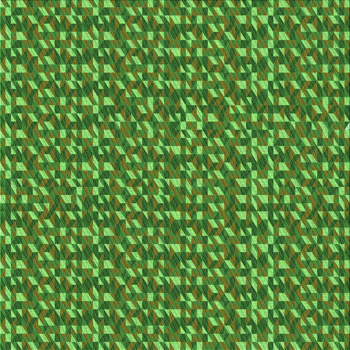 Round Patterned Green Rug, pat2566grn