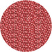 Square Patterned Red Rug, pat2566rd