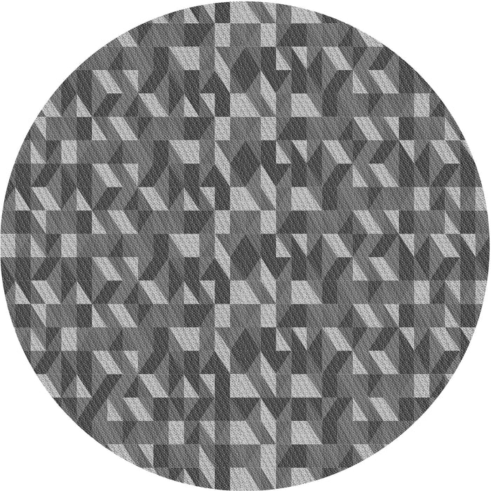Square Patterned Dark Gray Rug, pat2567gry