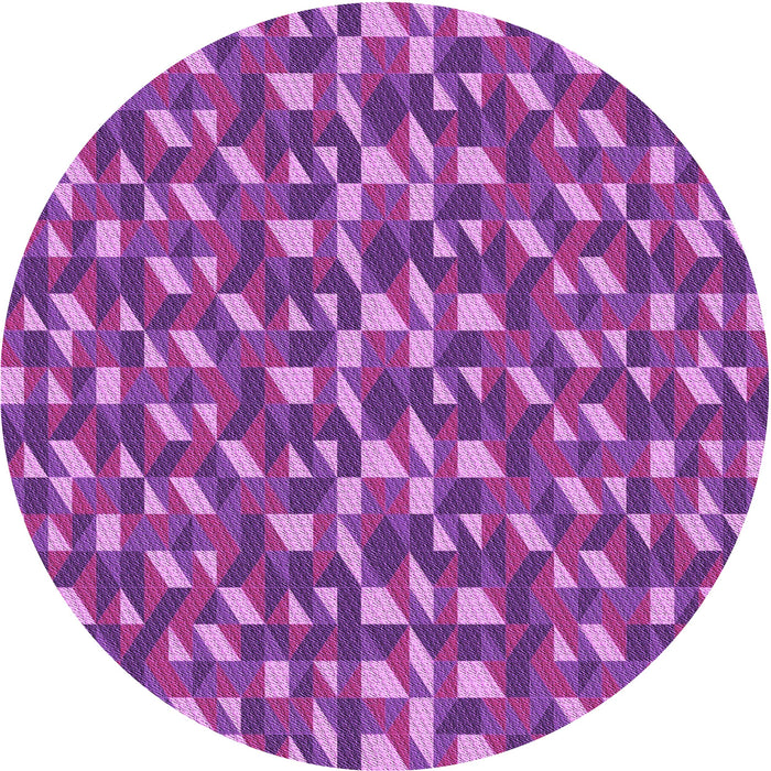 Square Patterned Purple Rug, pat2567pur