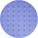 Square Patterned Light Slate Blue Rug, pat2568blu