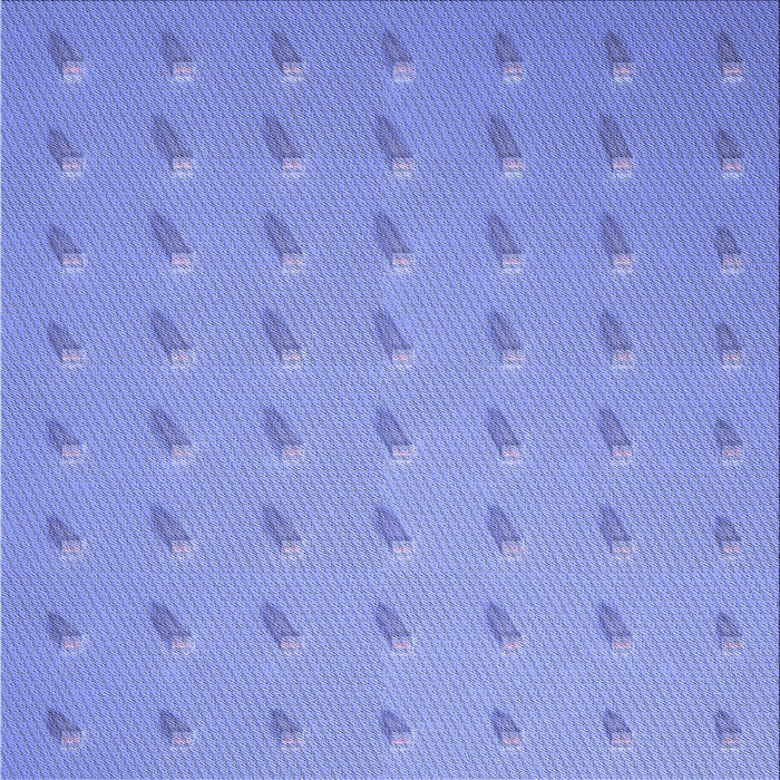 Round Patterned Light Slate Blue Rug, pat2568blu