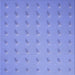 Round Patterned Light Slate Blue Rug, pat2568blu