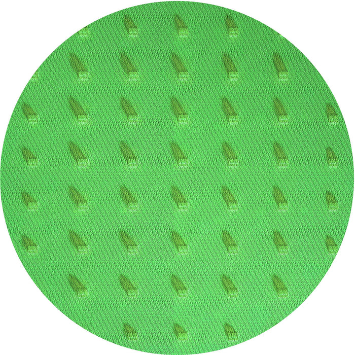 Square Patterned Lime Green Rug, pat2568grn