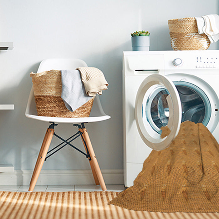 Machine Washable Transitional Neon Orange Rug in a Washing Machine, wshpat2568org