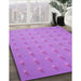 Machine Washable Transitional Violet Purple Rug in a Family Room, wshpat2568pur