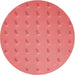 Square Patterned Fire Red Rug, pat2568rd