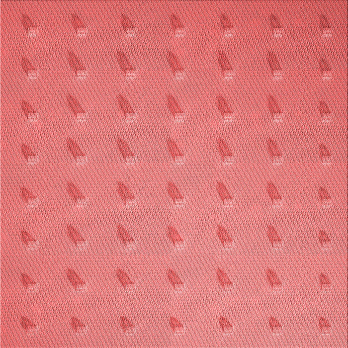 Round Patterned Fire Red Rug, pat2568rd