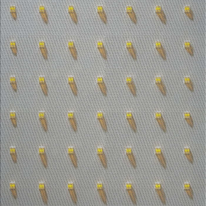 Patterned Pale Silver Gray Novelty Rug, pat2568