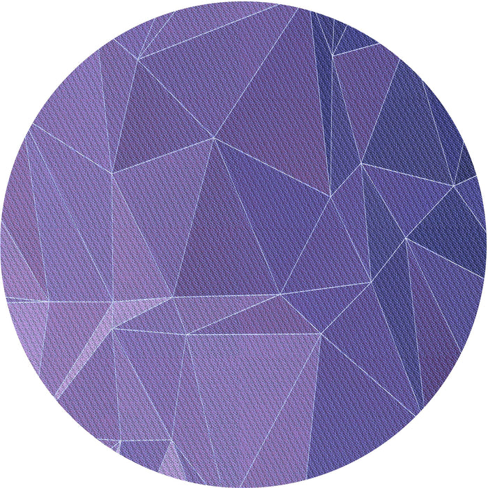 Square Machine Washable Transitional Amethyst Purple Rug in a Living Room, wshpat2569blu