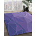 Machine Washable Transitional Amethyst Purple Rug in a Family Room, wshpat2569blu