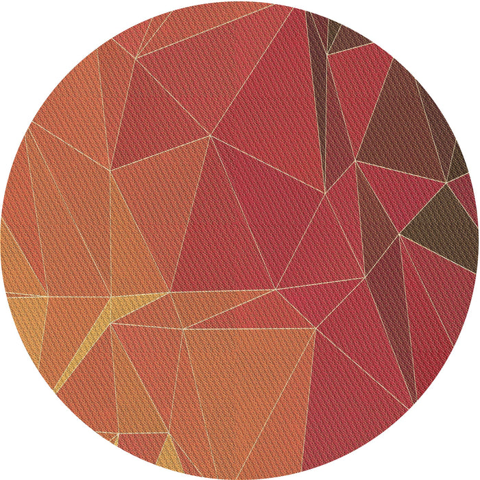 Square Machine Washable Transitional Orange Rug in a Living Room, wshpat2569brn