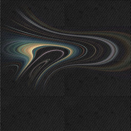 Square Patterned Black Novelty Rug, pat256