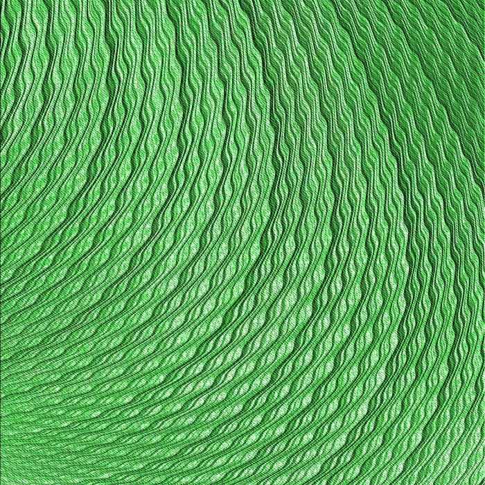 Machine Washable Transitional Green Rug, wshpat257grn