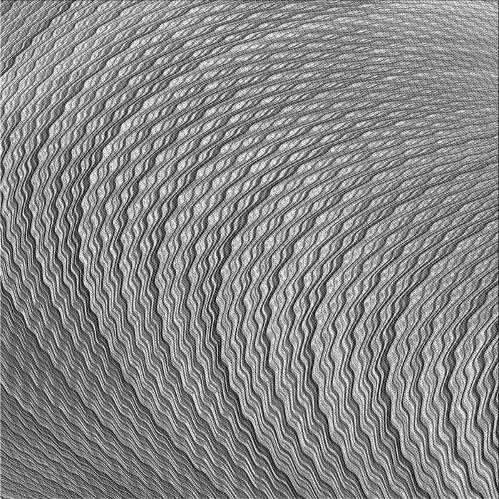 Round Patterned Cloud Gray Rug, pat257gry