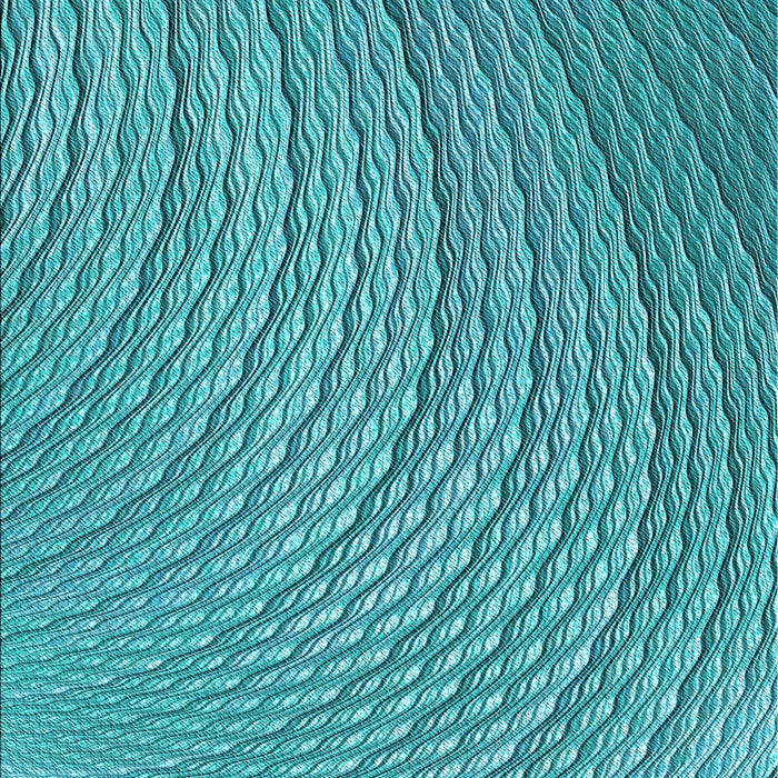 Patterned Dark Cyan Green Rug, pat257lblu