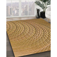 Patterned Orange Rug, pat257org