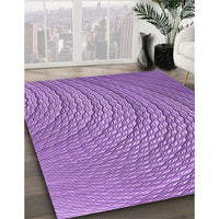 Patterned Violet Purple Rug, pat257pur