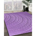 Patterned Violet Purple Rug in Family Room, pat257pur