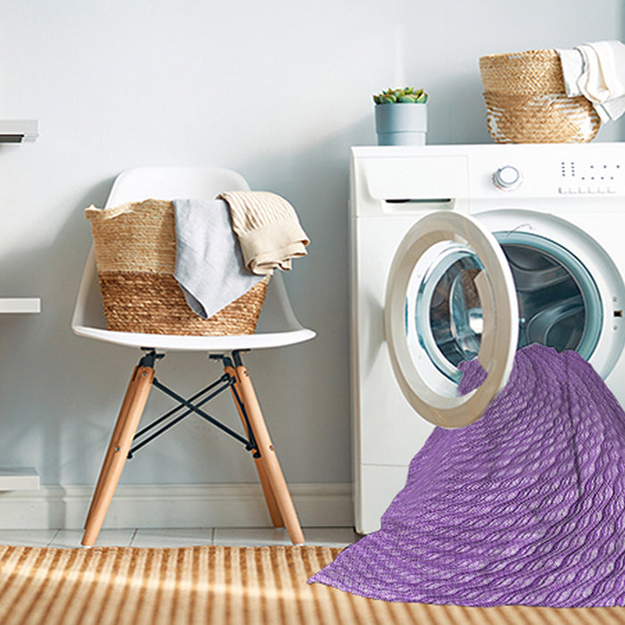 Machine Washable Transitional Violet Purple Rug in a Washing Machine, wshpat257pur