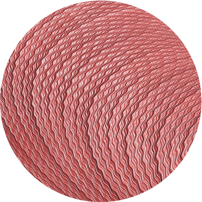 Square Patterned Light Coral Pink Rug, pat257rd