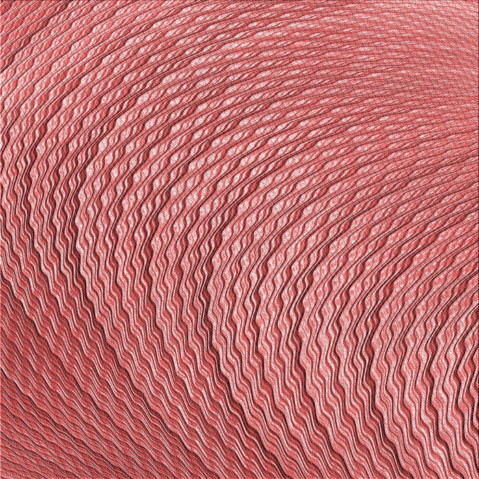 Round Patterned Light Coral Pink Rug, pat257rd