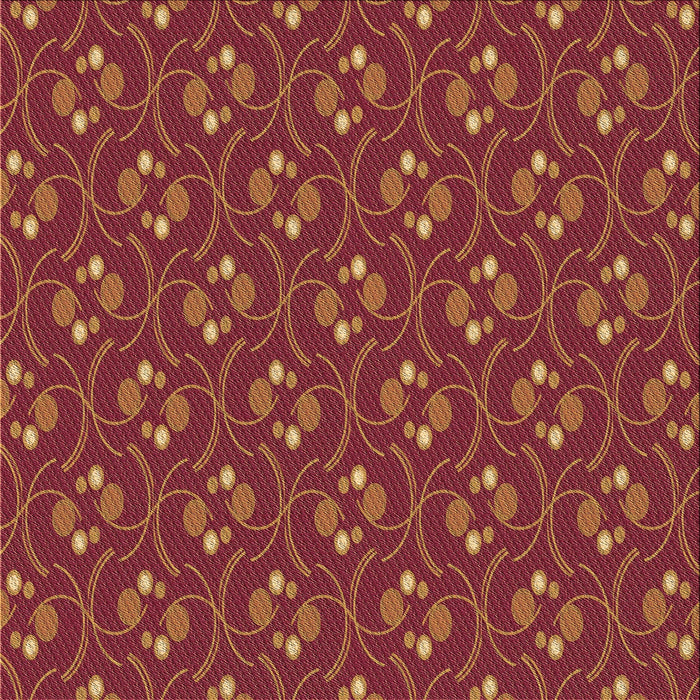 Round Patterned Orange Rug, pat2570brn