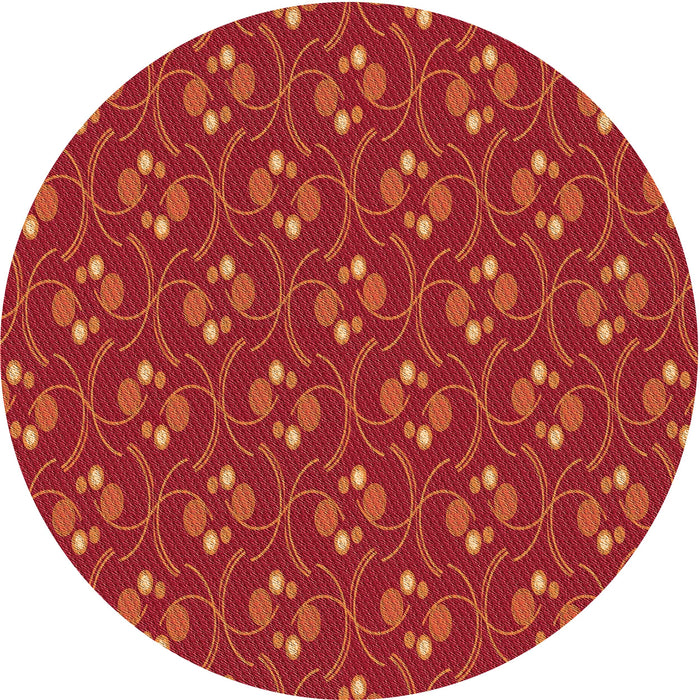 Square Machine Washable Transitional Orange Red Orange Rug in a Living Room, wshpat2570org