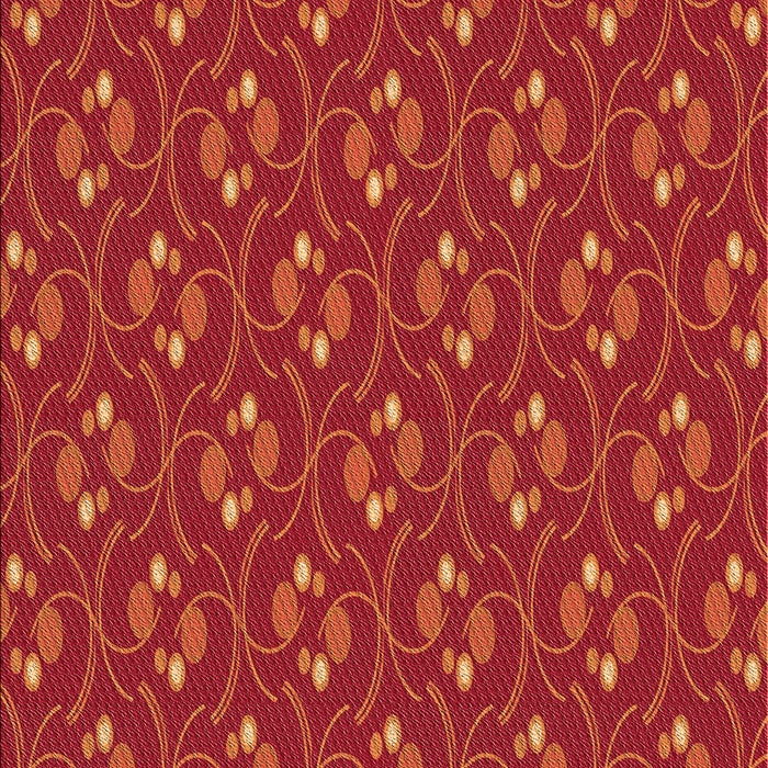 Patterned Orange Red Orange Rug, pat2570org