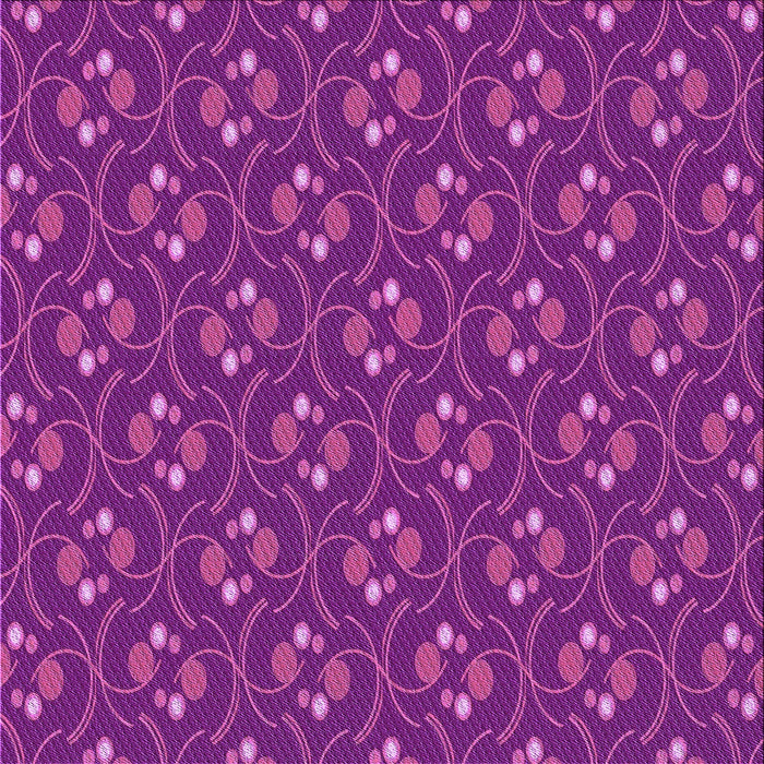 Round Patterned Dark Magenta Purple Rug, pat2570pur