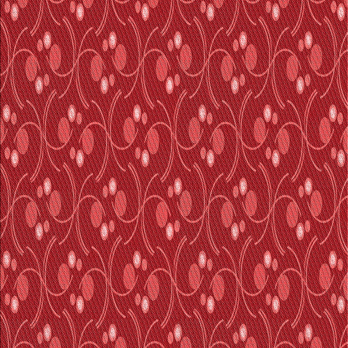 Patterned Red Rug, pat2570rd