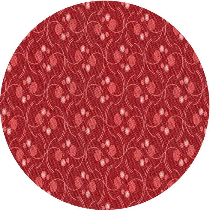 Square Patterned Red Rug, pat2570rd