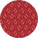 Square Machine Washable Transitional Red Rug in a Living Room, wshpat2570rd