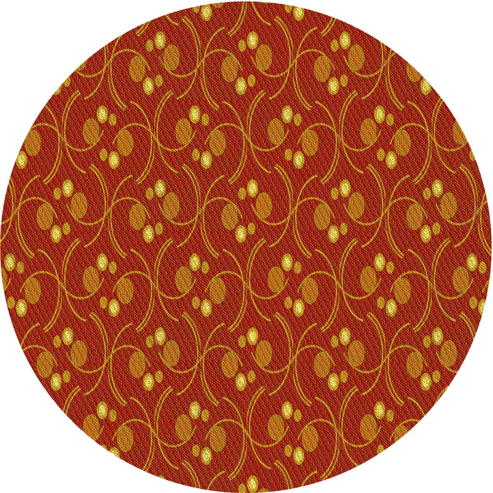 Square Patterned Orange Red Orange Rug, pat2570yw
